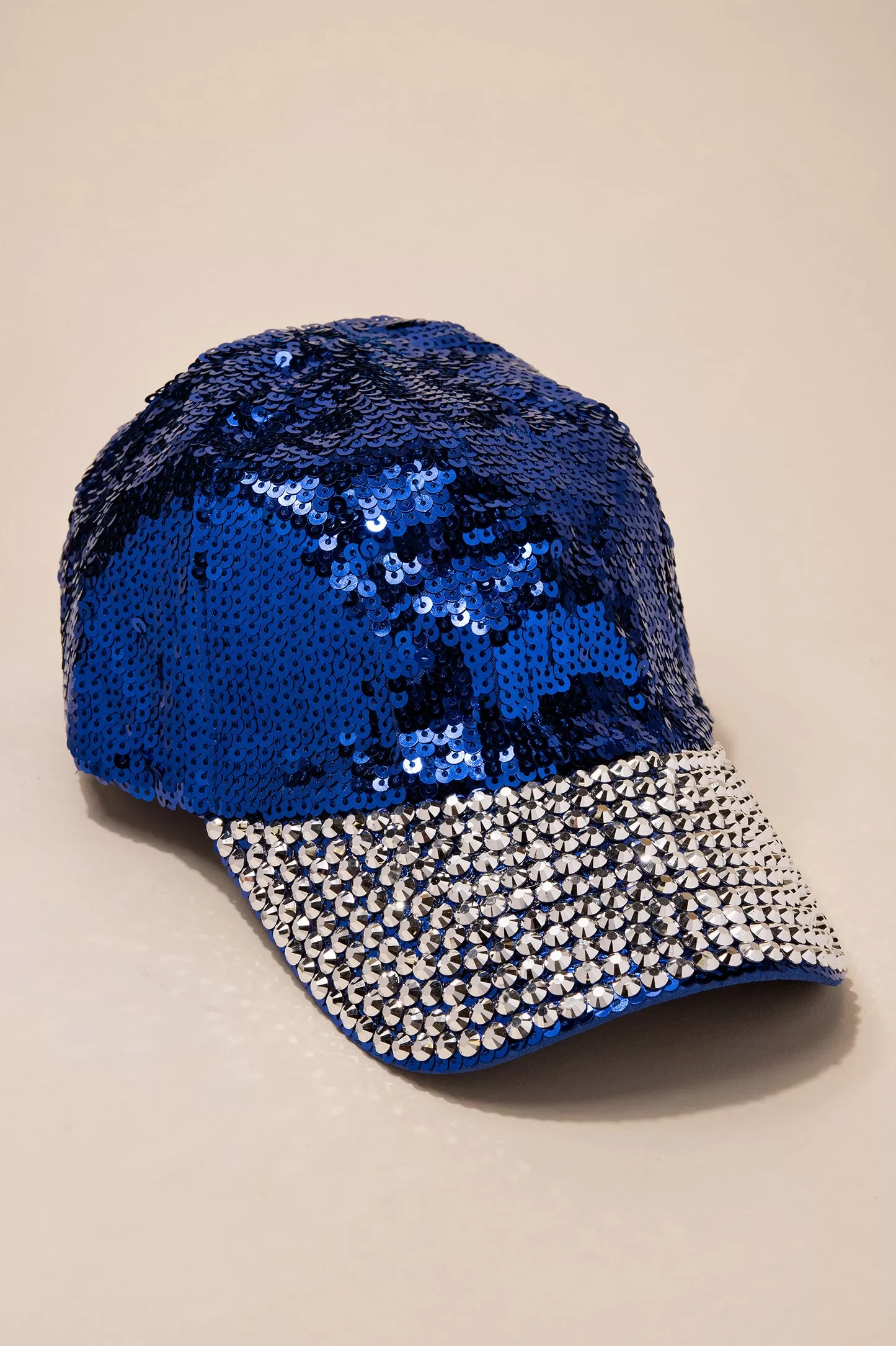 Gloria Sequin and Rhinestone Cap