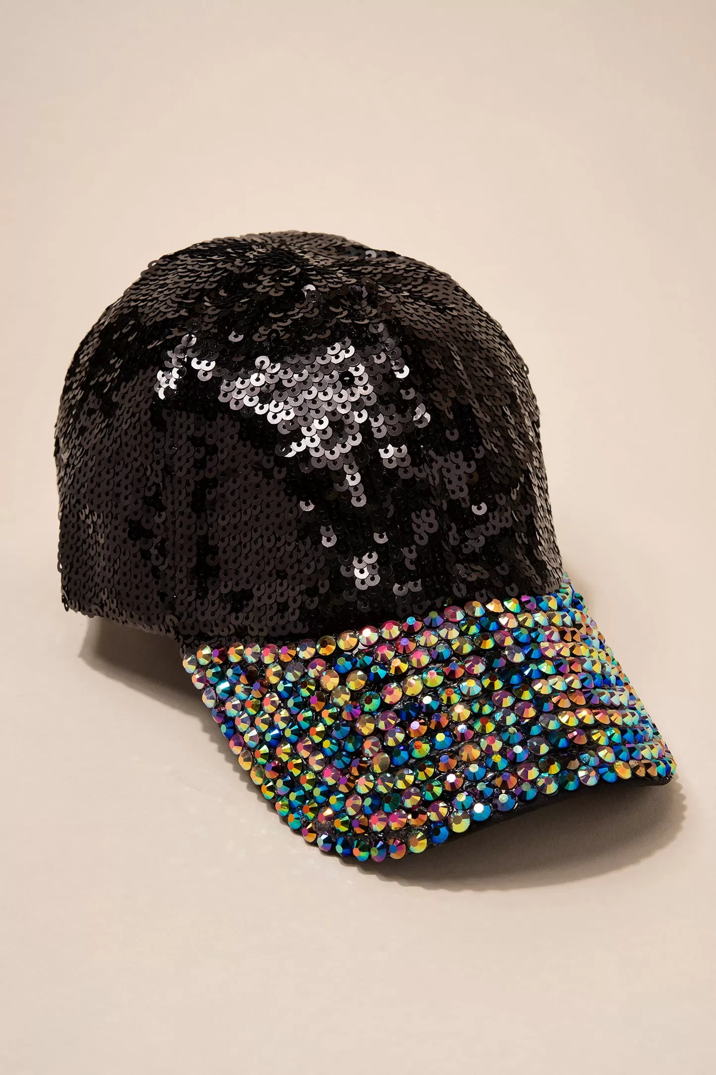 Gloria Sequin and Rhinestone Cap