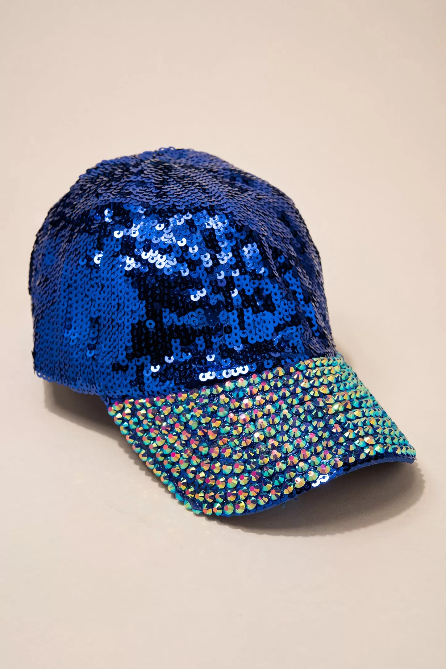 Gloria Sequin and Rhinestone Cap