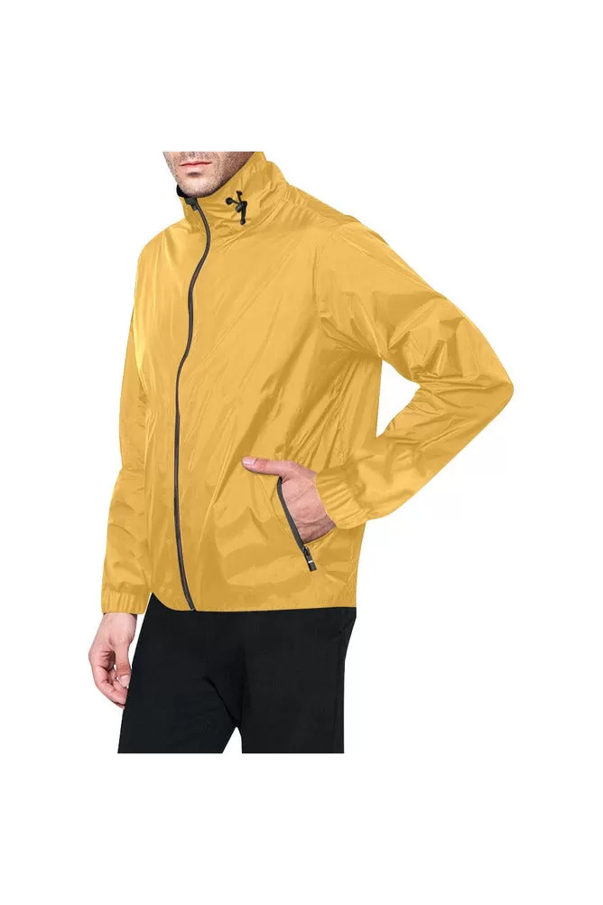 Gold All Over Print Windbreaker for Men