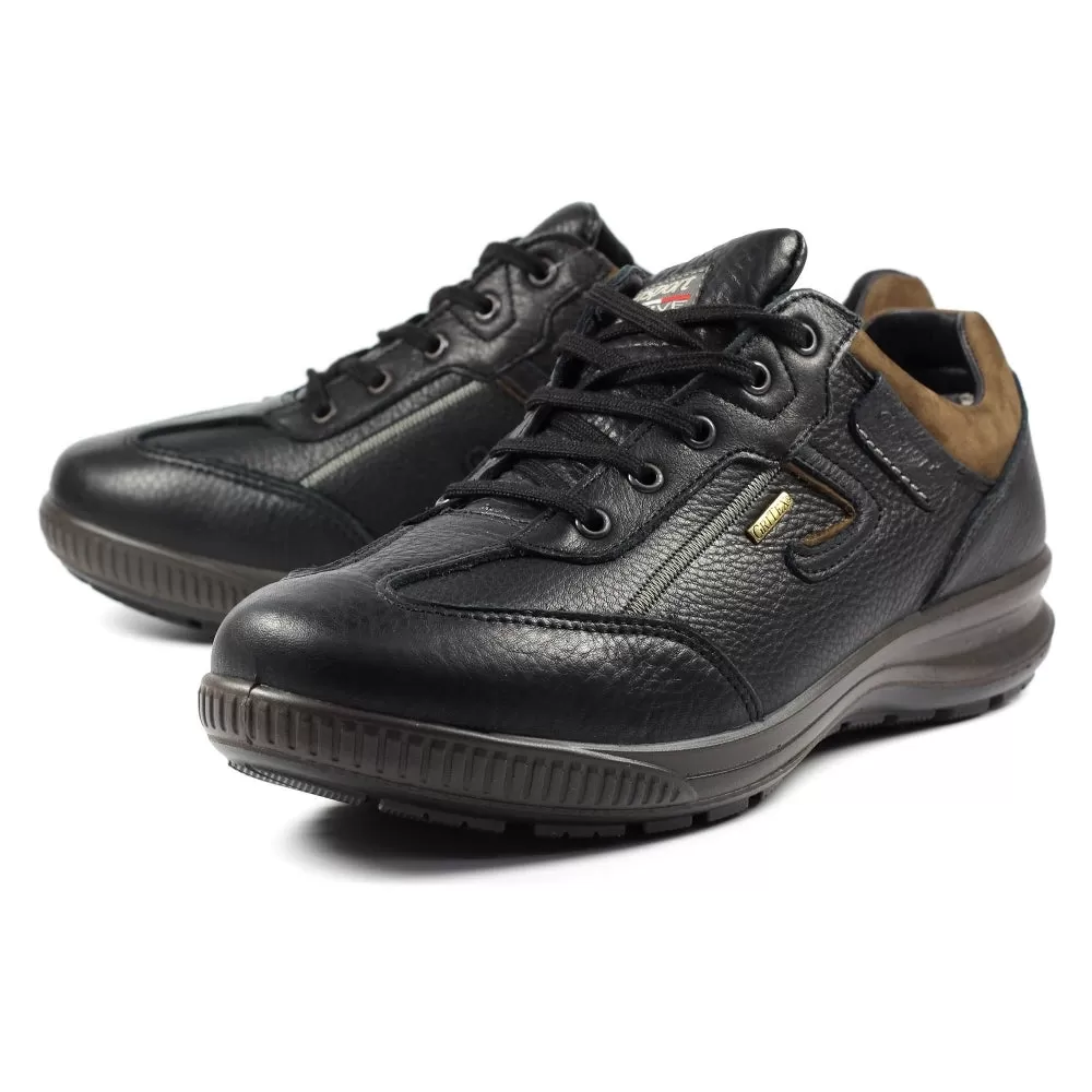 Grisport Arran Black Shoes Leather Walking Shoe Water Resistant Comfort