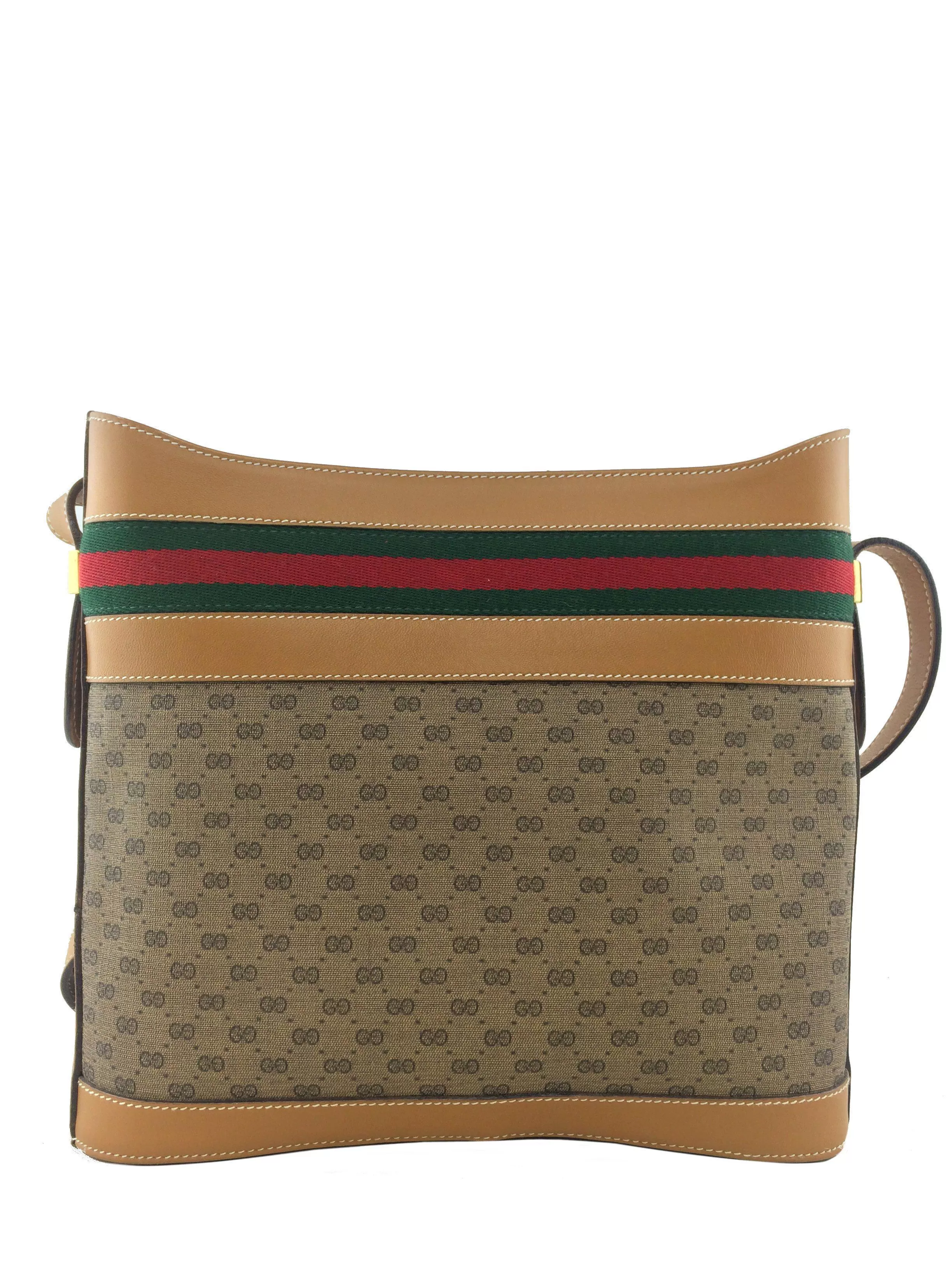 Gucci Vintage GG Monogram Web Shoulder Bag