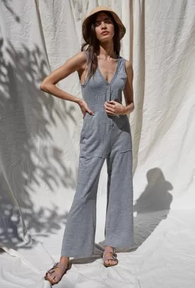 Heather Gray Jumpsuit