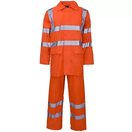 High Visibility Hooded Rainsuit EN ISO 20471 GO/RT 3279/RIS-3279-TOM