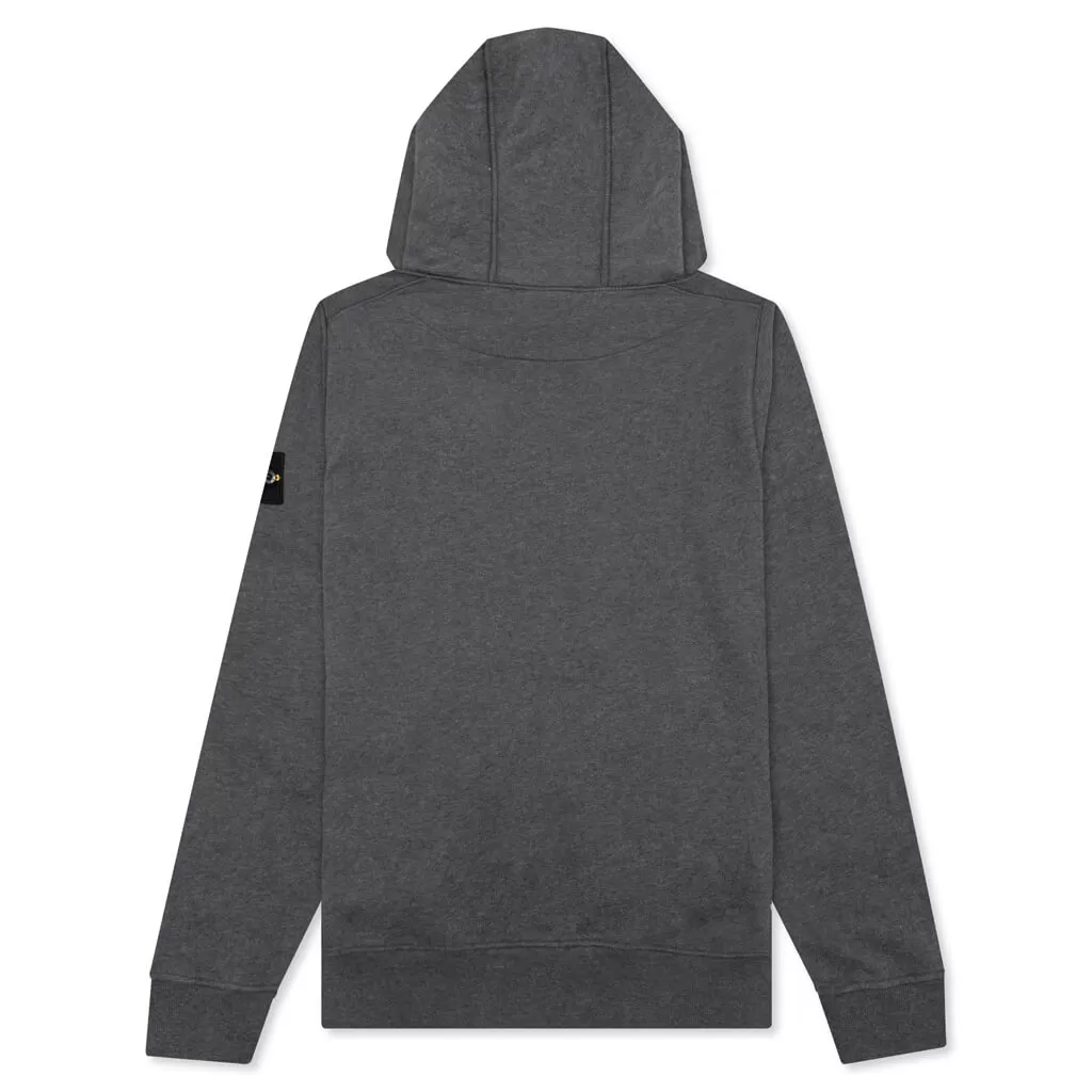 Hooded Sweatshirt - Melange Dark Grey