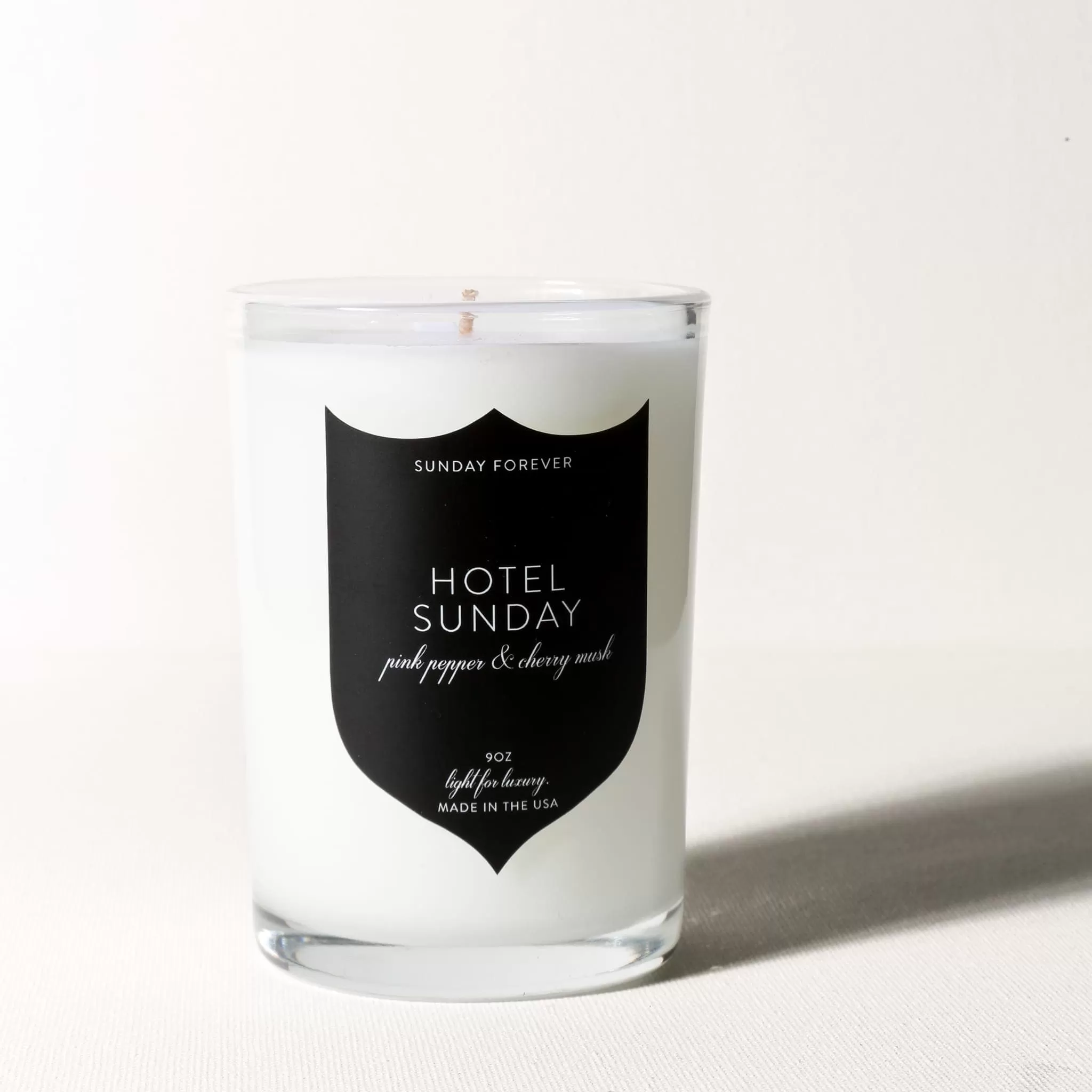 Hotel Sunday Luxury Candle Pink Pepper and Cherry Musk