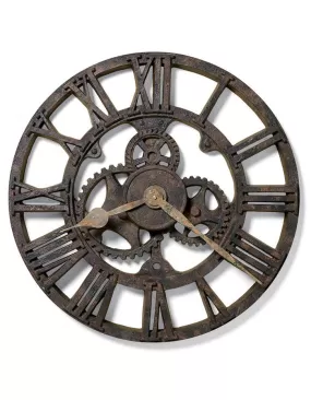 Howard Miller Allentown Gear Wall Clock - Rusted Antique Finish - 21 Inches