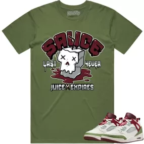 Jordan Spizike Year of the Dragon Shirt to Match - BURGUNDY SAUCE