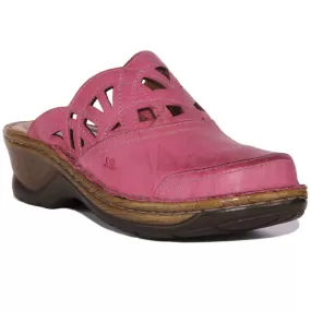 Josef Seibel, Catalonia 41, Clog, Leather, Pink