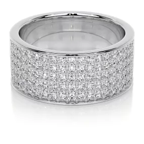 June Lab Grown Diamond Wedding Ring   (1 Carat) -14K White Gold