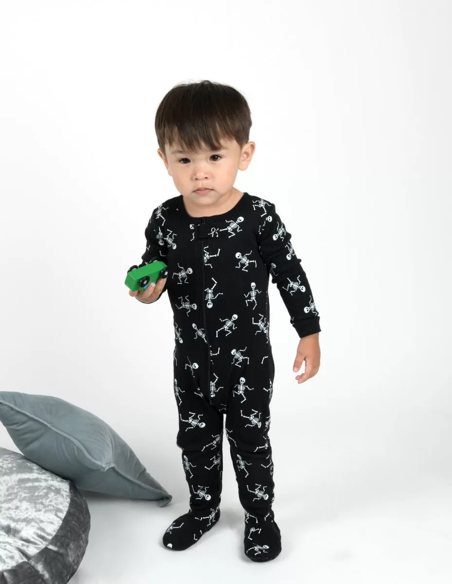 Kids Footed Skeleton Pajamas