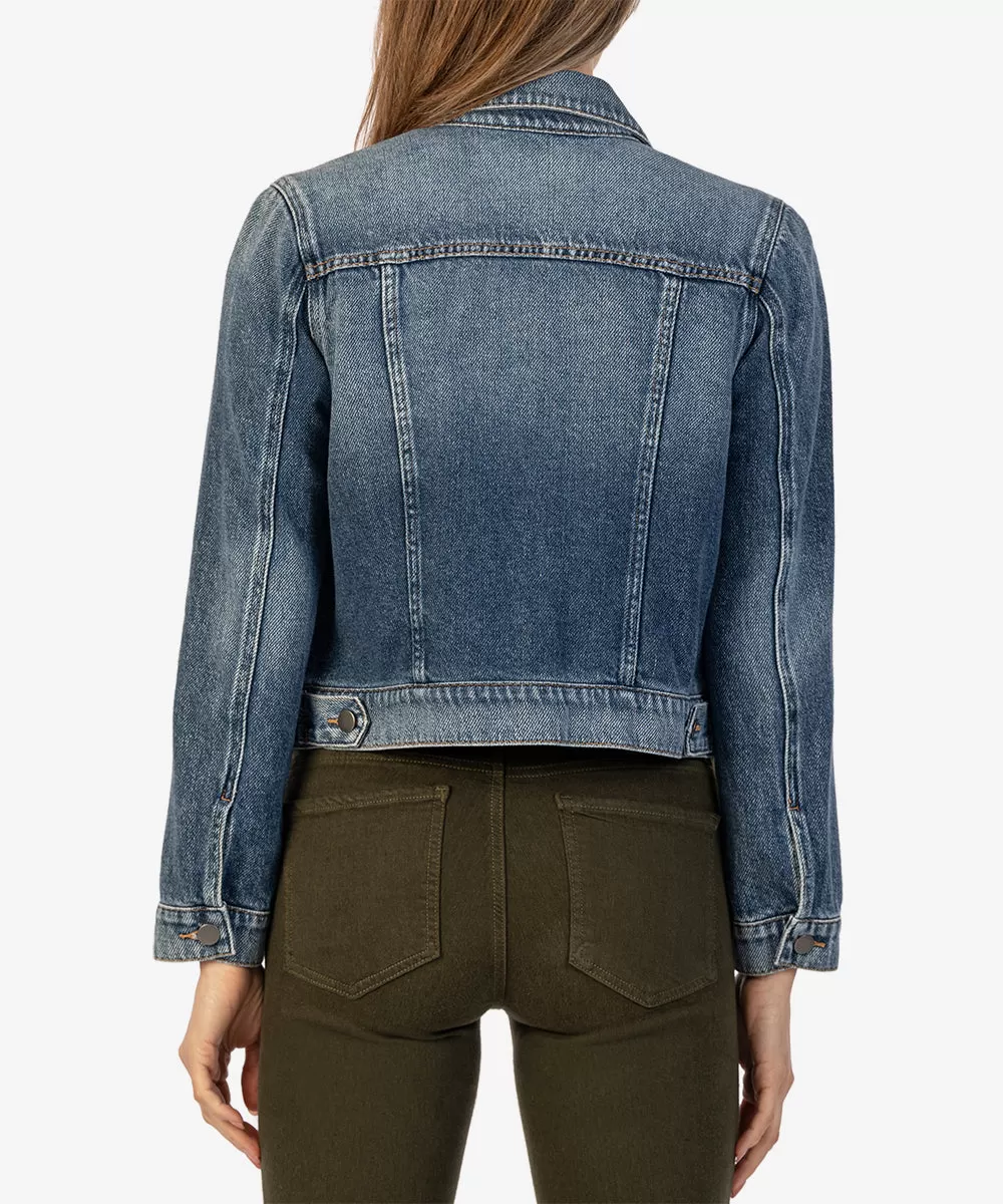 Kut Julia Denim Crop Jacket | Denim