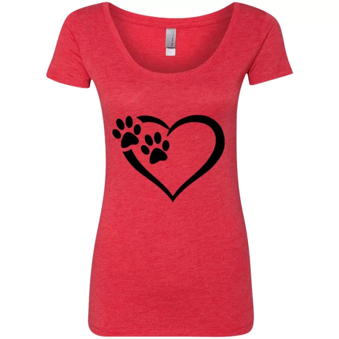 Ladies' Paws Of Passion Scoop Shirt