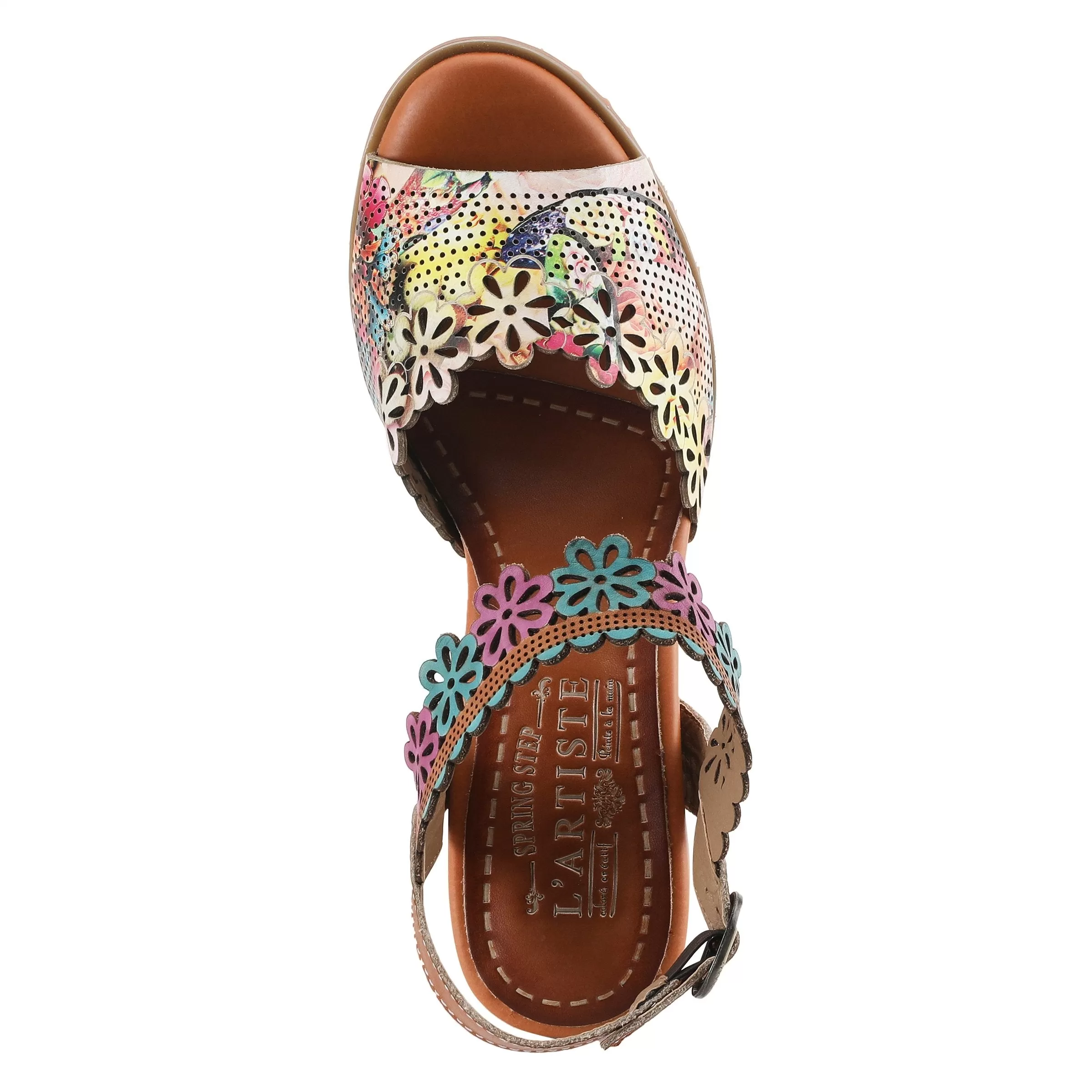 L'ARTISTE FLORADACIOUS ANKLE STRAP SANDAL