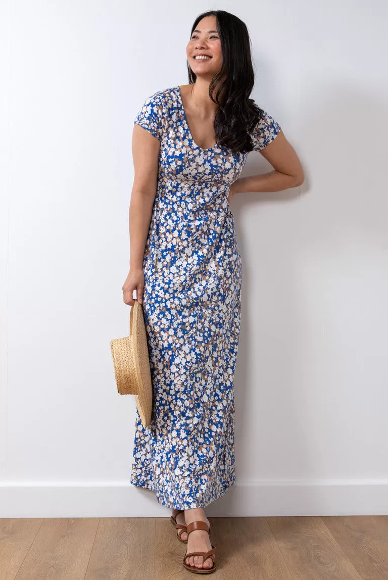 Lily & Me - Penelope Maxi Dress Confetti - Cobalt