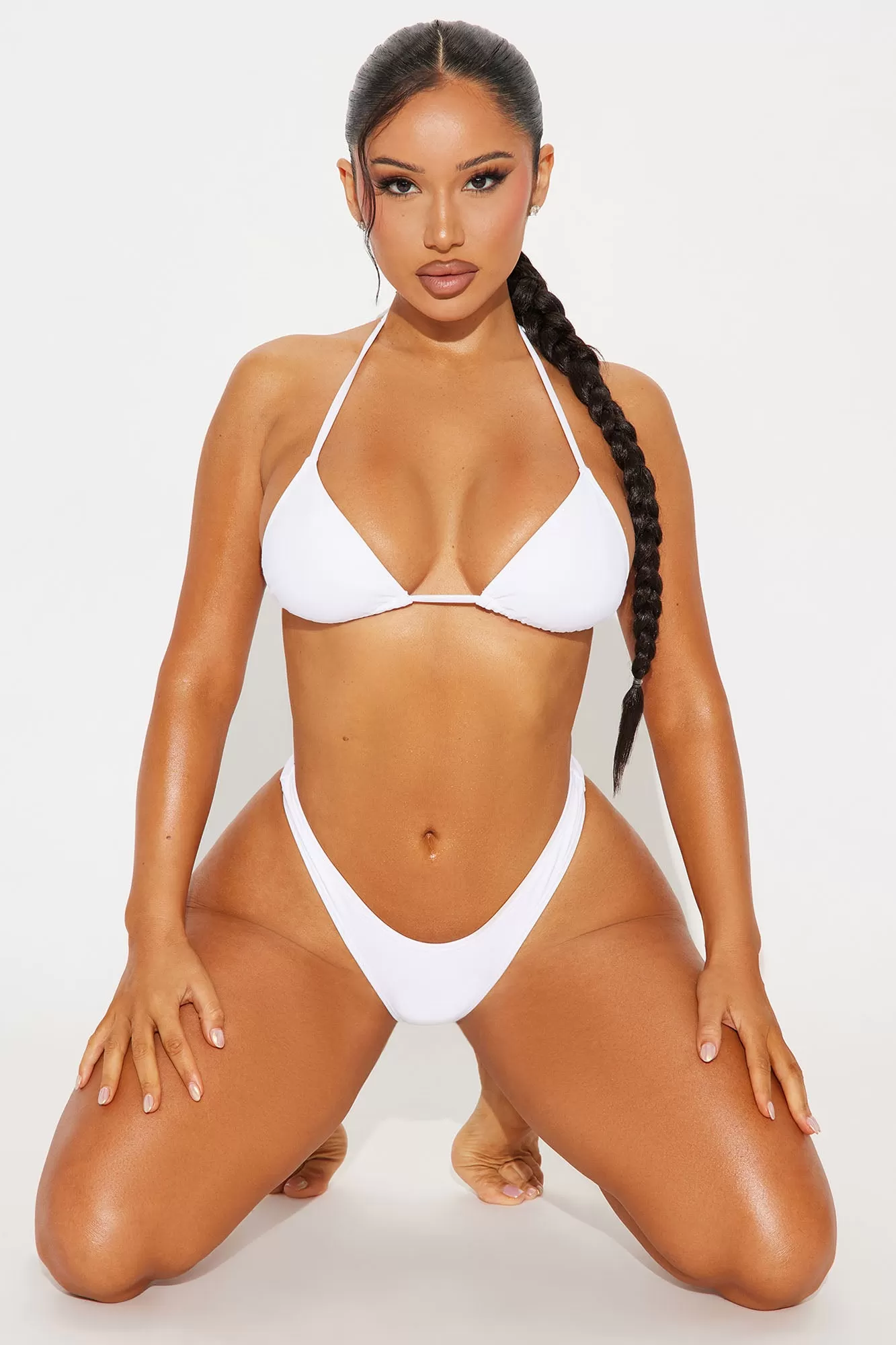 Maui Mix And Match Thong Bikini Bottom - White