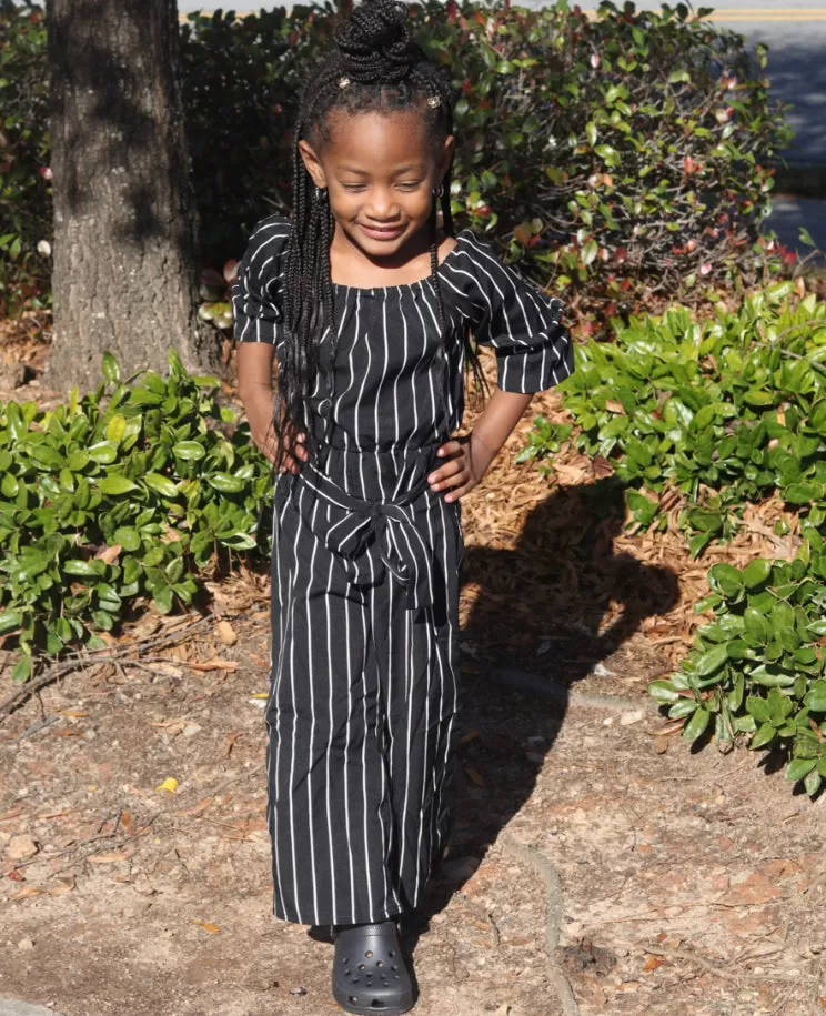 ME & MOMMY BLACK & WHITE JUMPSUIT ROMPER (KIDS ONLY)