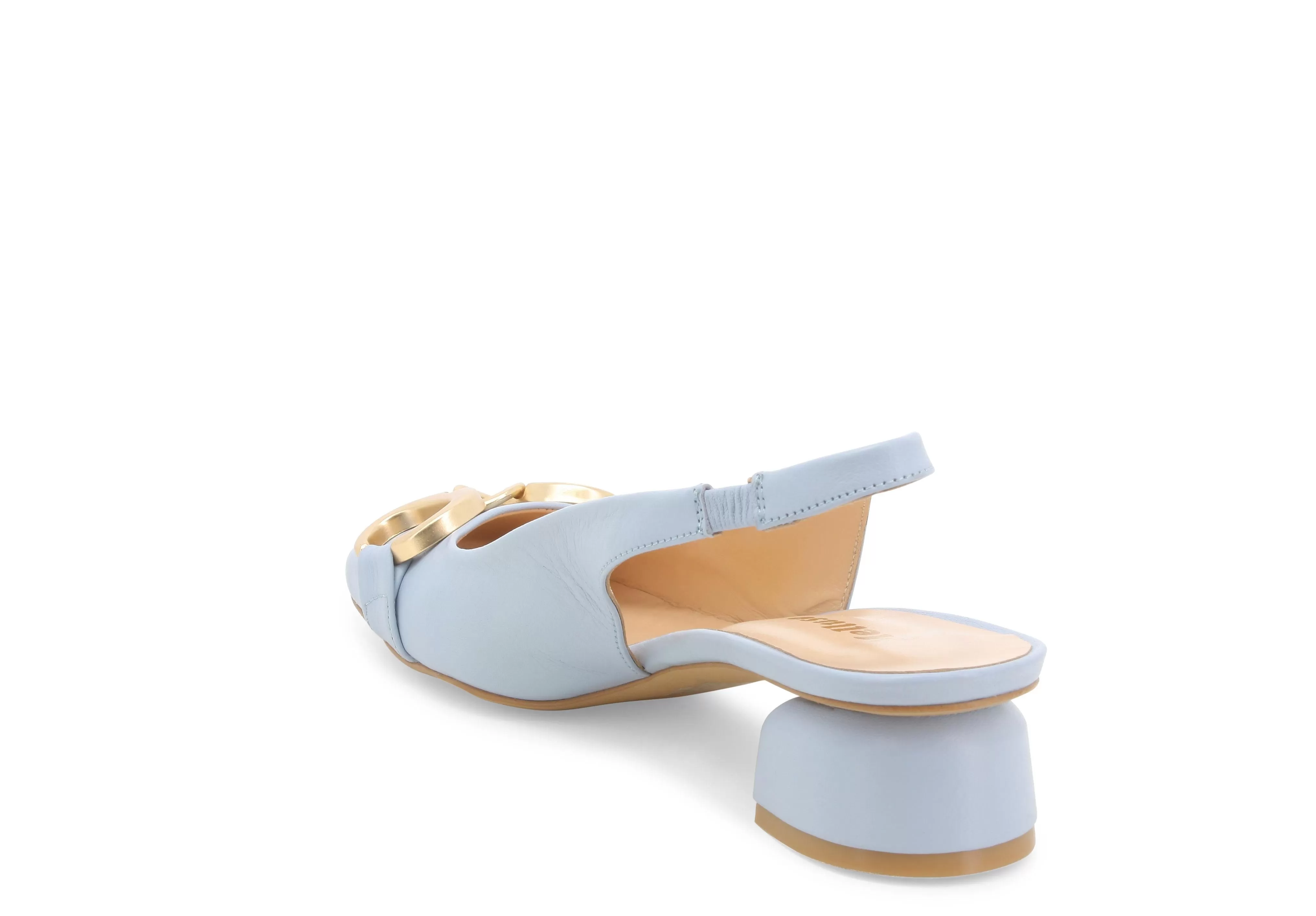 Melluso Slingback Elegante Estivo Tacco Basso tomaia Pelle