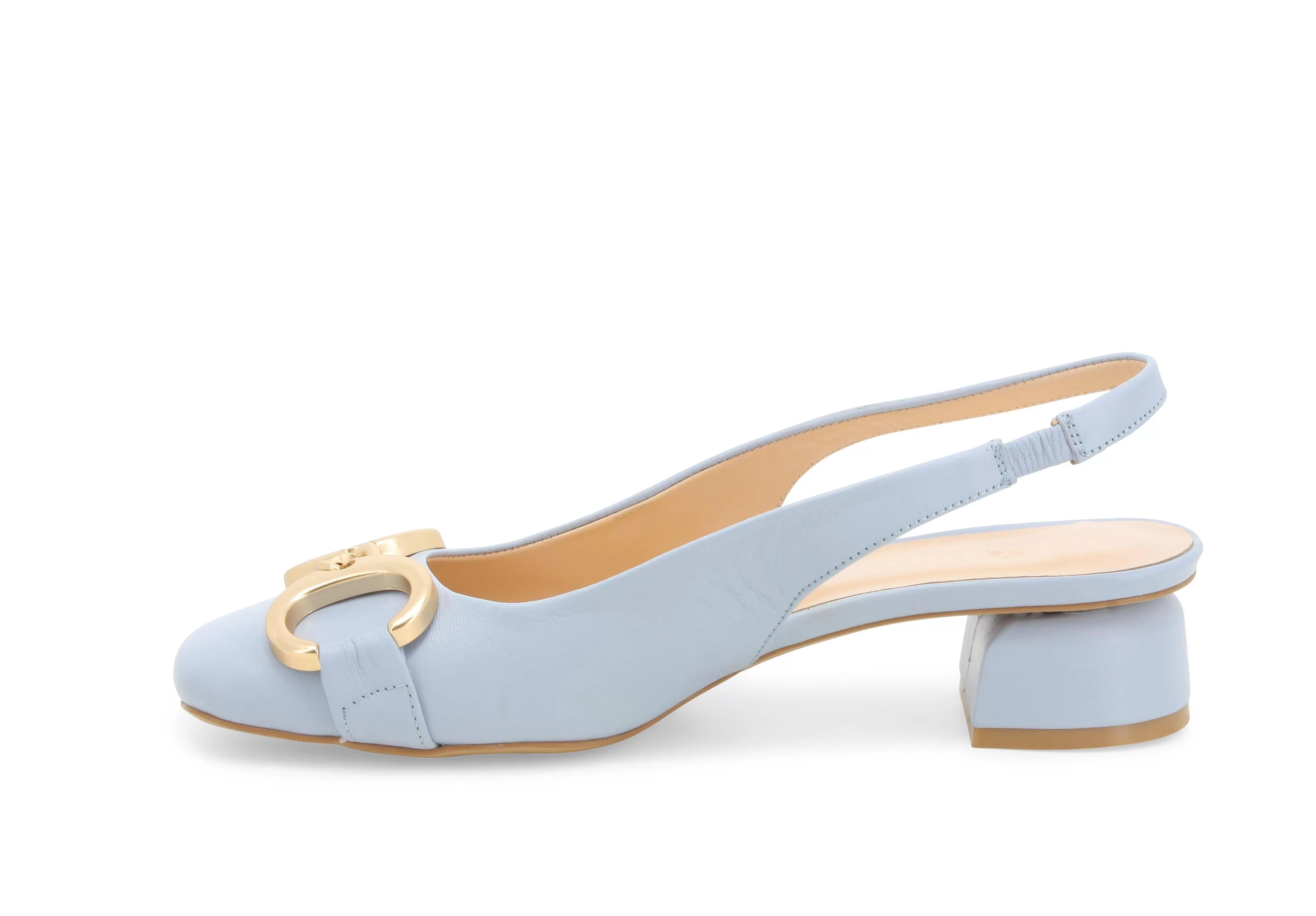 Melluso Slingback Elegante Estivo Tacco Basso tomaia Pelle