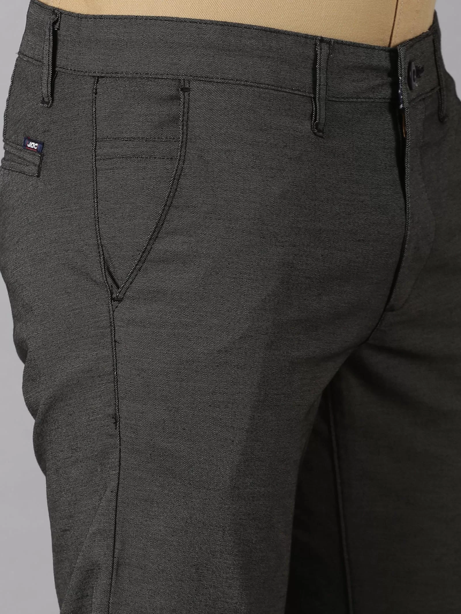 MEN'S BLACK SLIM FIT TROUSER