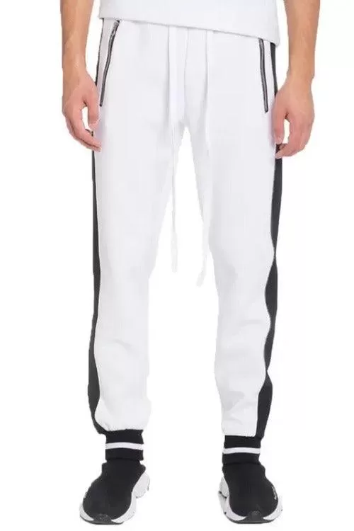 Men's Joggers Sweat-pants Side Stripe