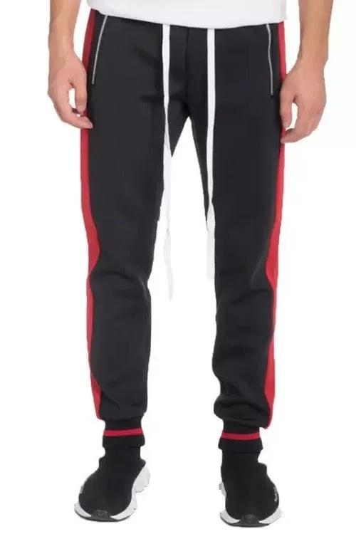 Men's Joggers Sweat-pants Side Stripe