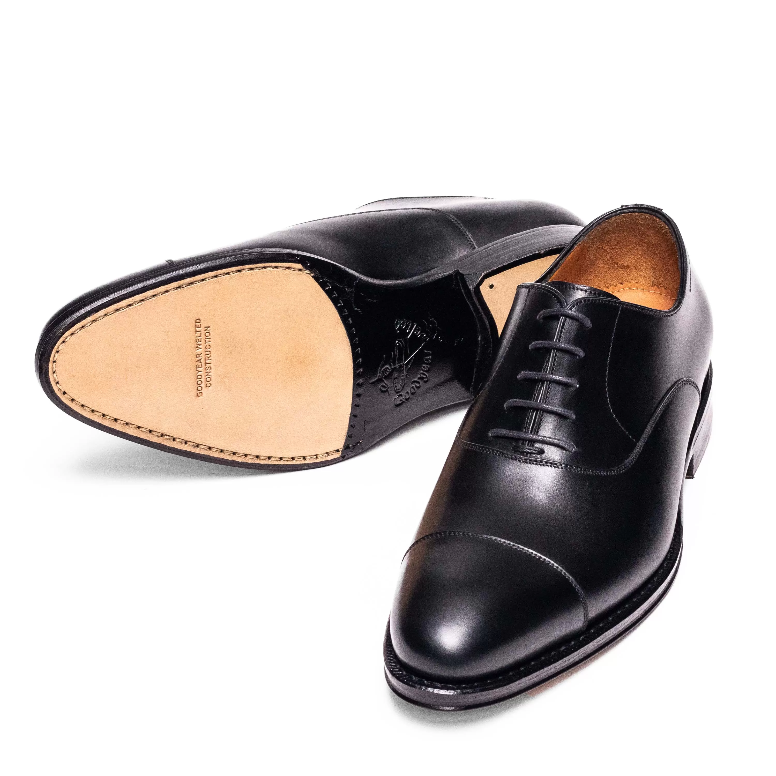 Men's Oxford Cap Toe / Black Calf 98317