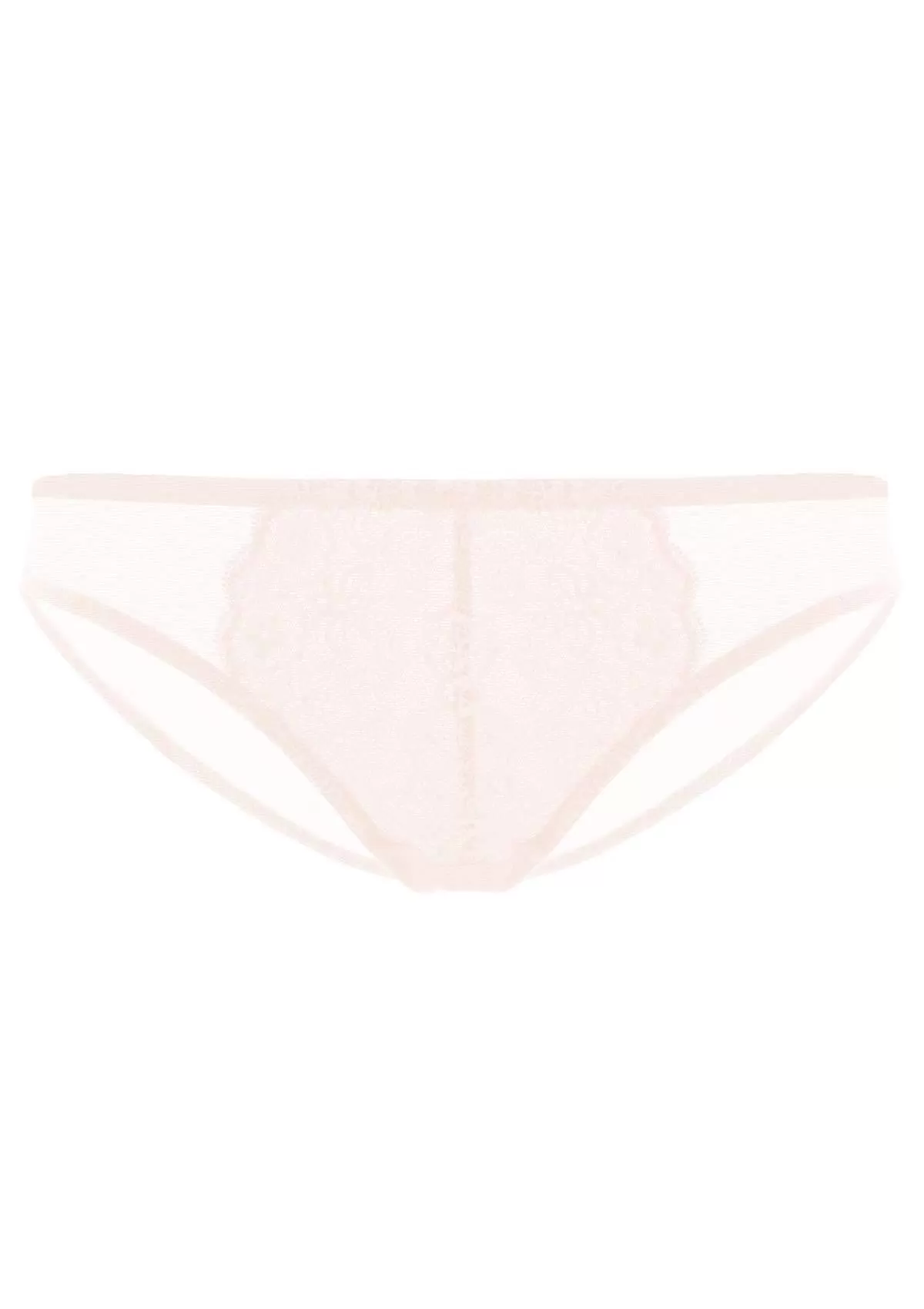 Nymphaea Front Floral Dusty Peach Lace Bikini Underwear