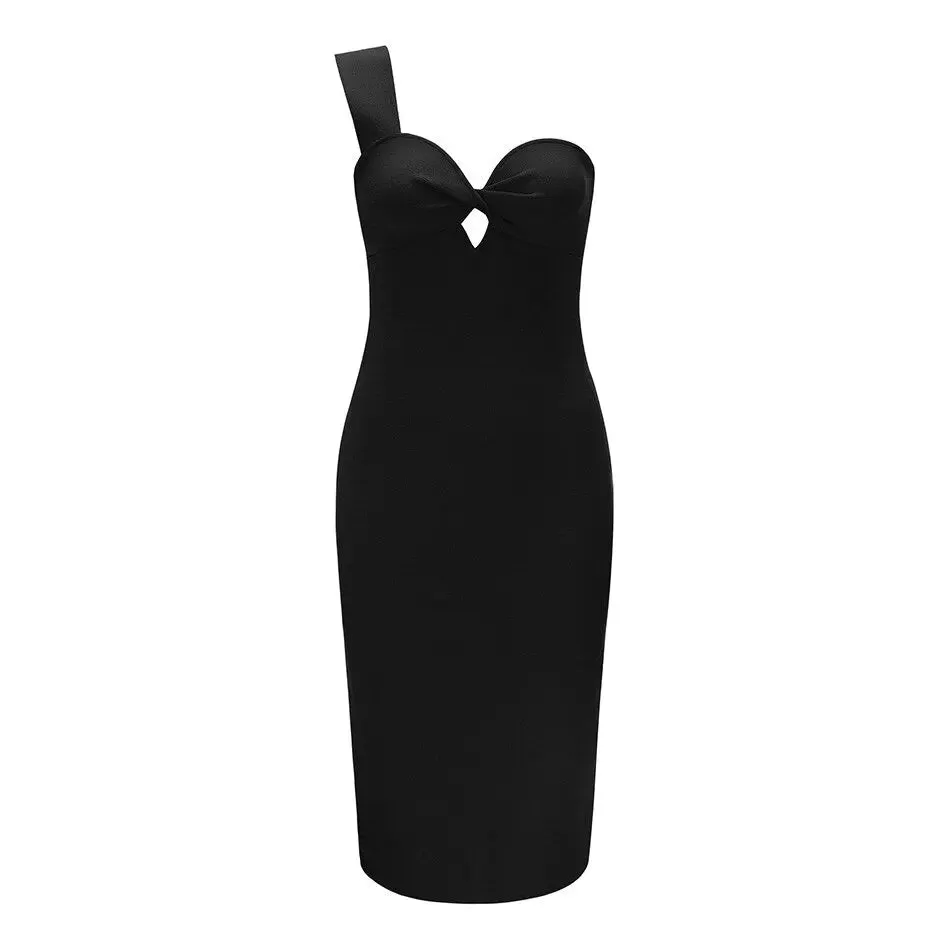 One Shoulder Bodycon Celebrity Party Dress