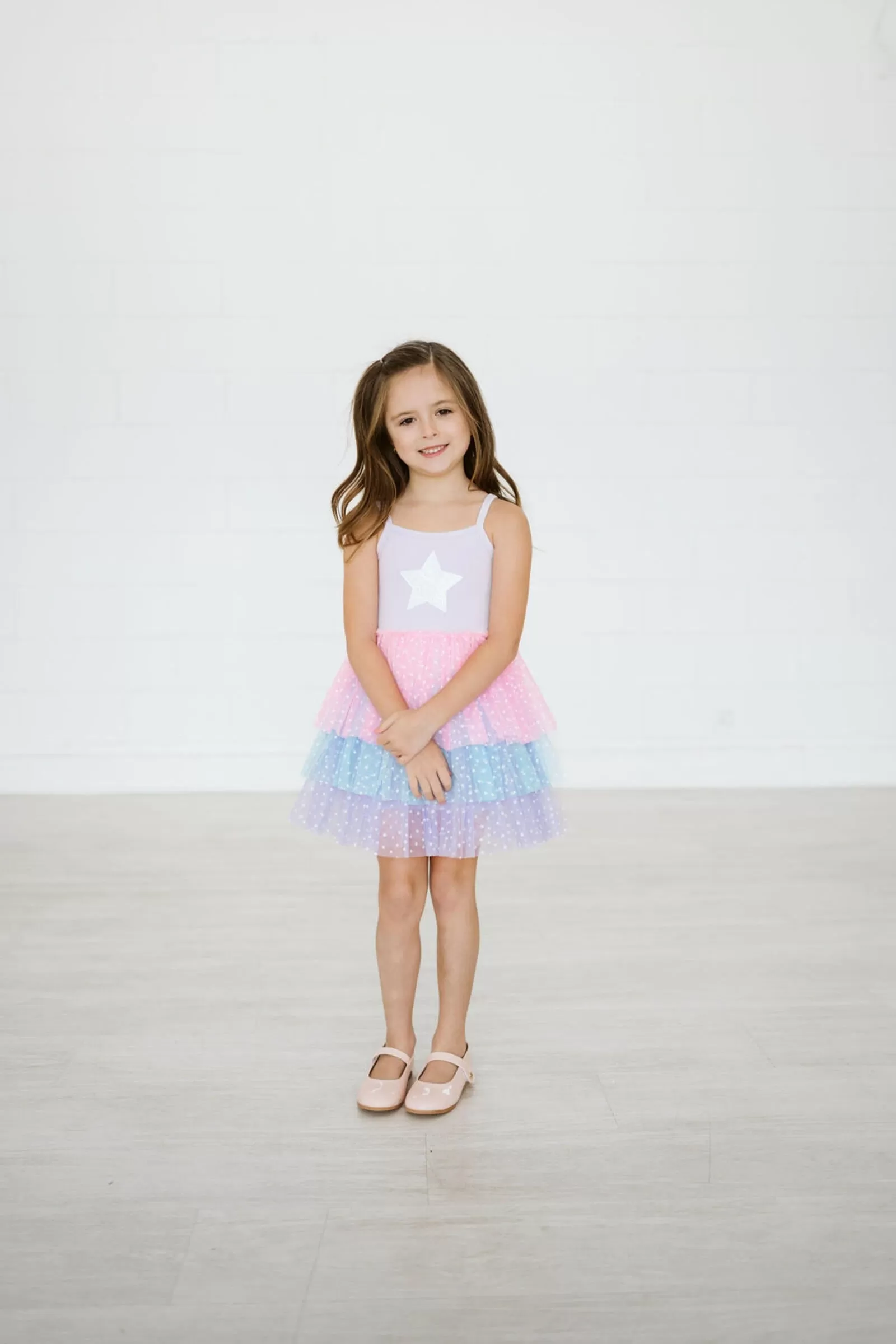 Petite Hailey Three Layered Tutu Dress - Purple