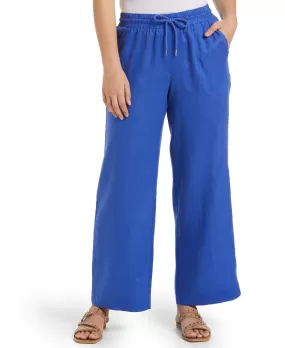 Petite Wide Leg Linen Pant