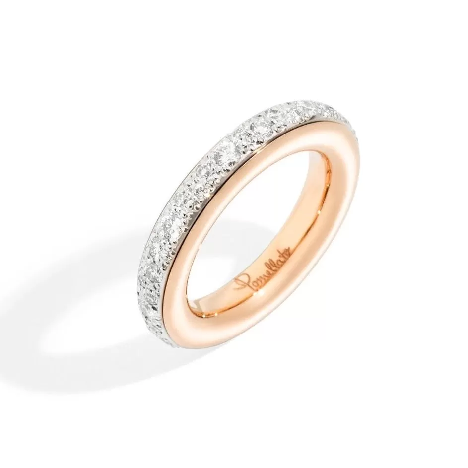 Pomellato - Iconica - Diamond Band Ring, 18K Rose Gold