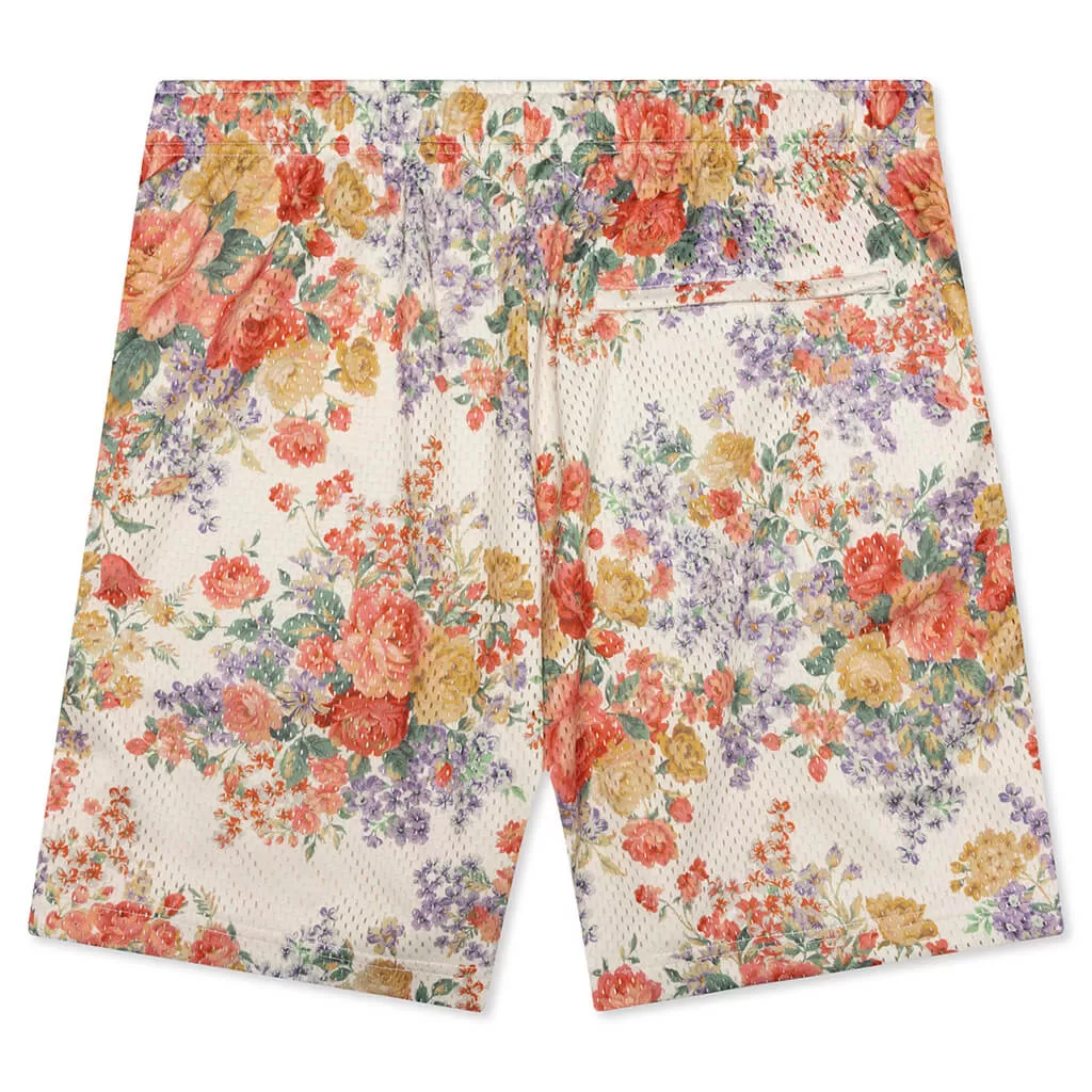 Practice Shorts - Ivory Tuscan Floral