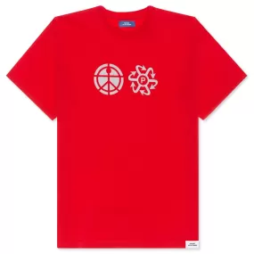 Print Logo T-Shirt - Red