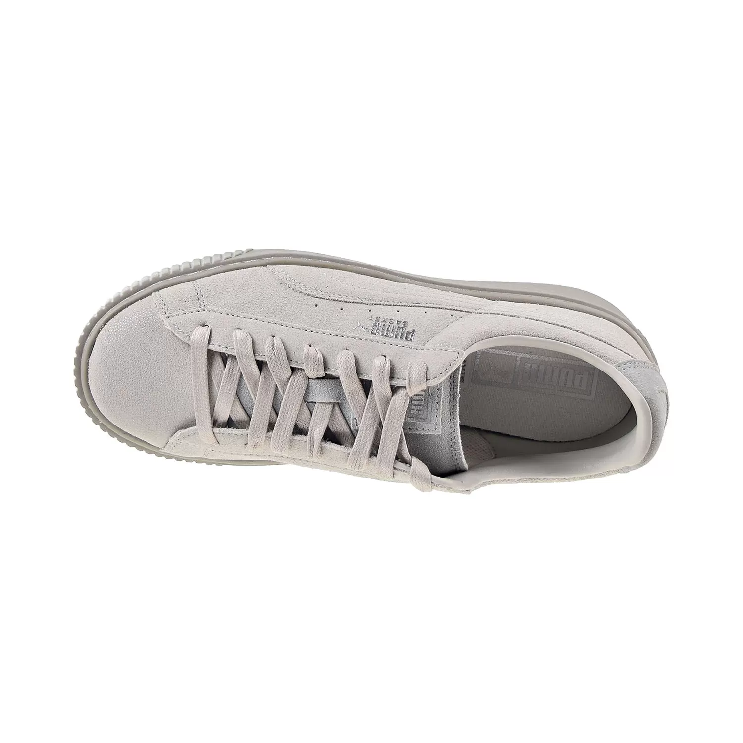 Puma Basket Platform Reset Women's Shoes Gray-Violet