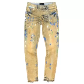 Purple Brand Low-Rise Splatter Jeans (Indigo Paint) - P001-COIP322