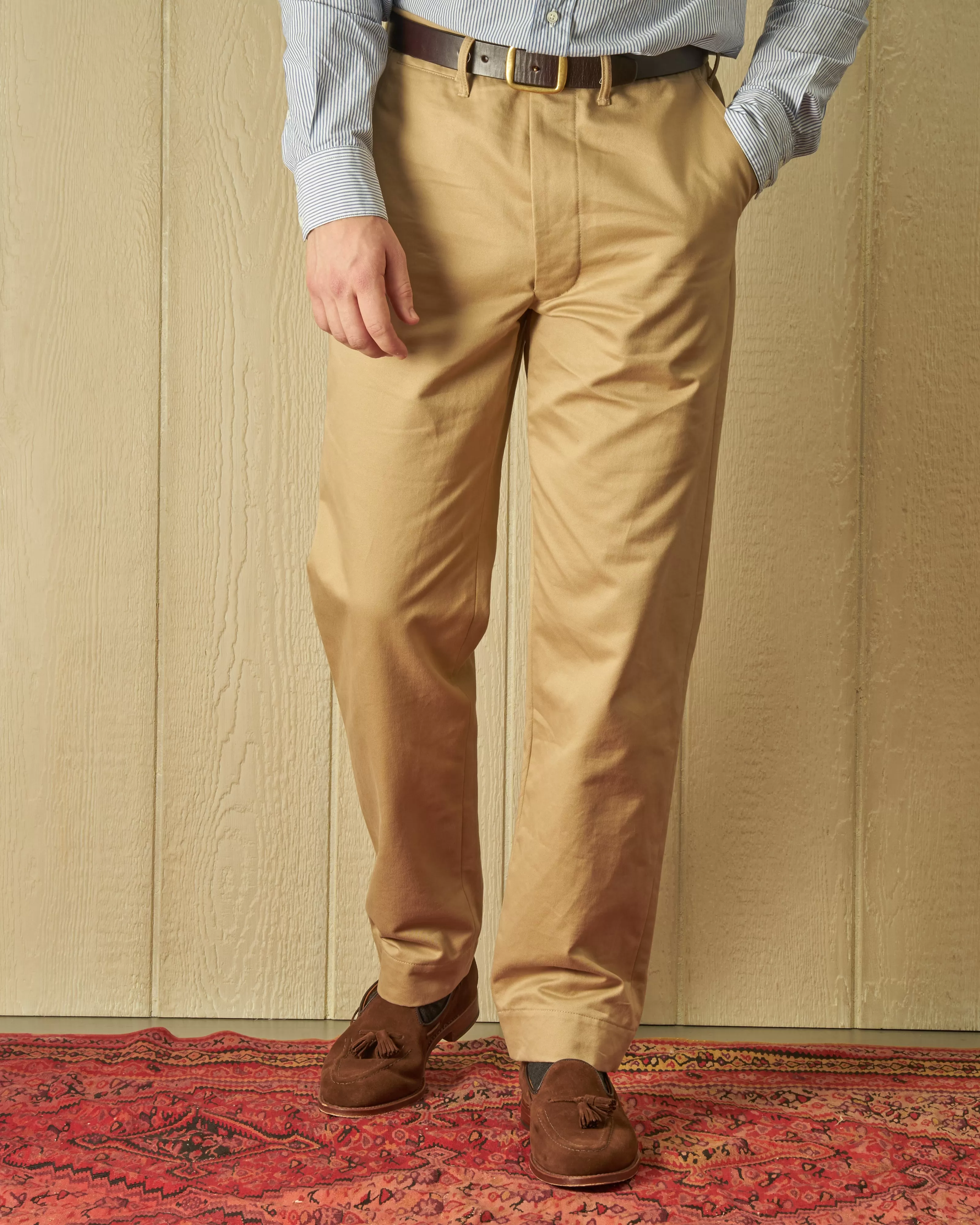 Quaker Chino in Khaki Twill