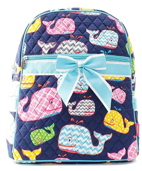 Quilted Whale backpack