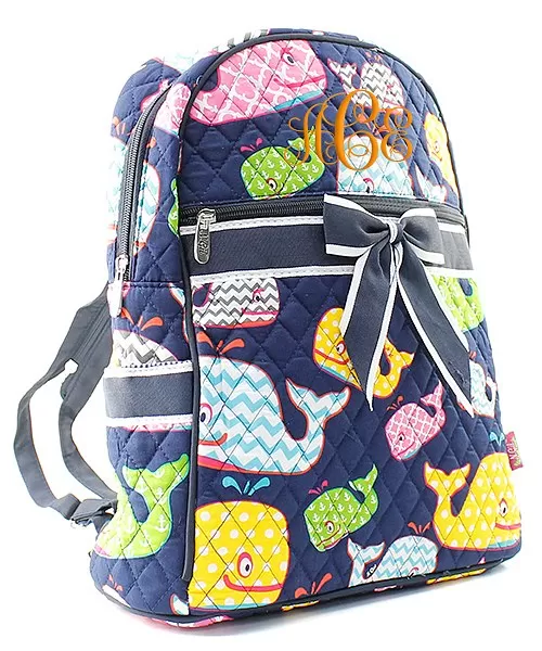 Quilted Whale backpack