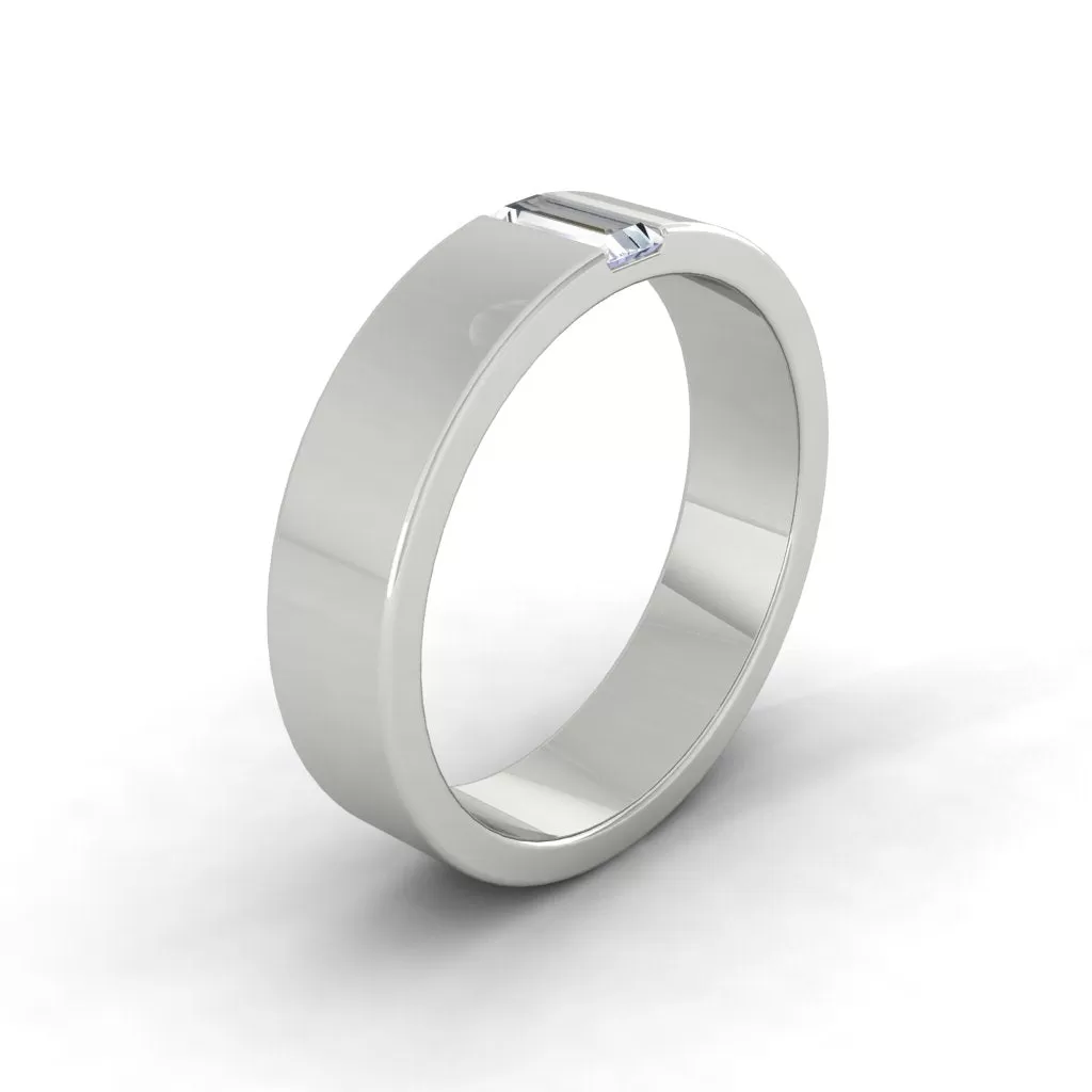 Retto 0.24ct Lab Diamond 14K White Gold