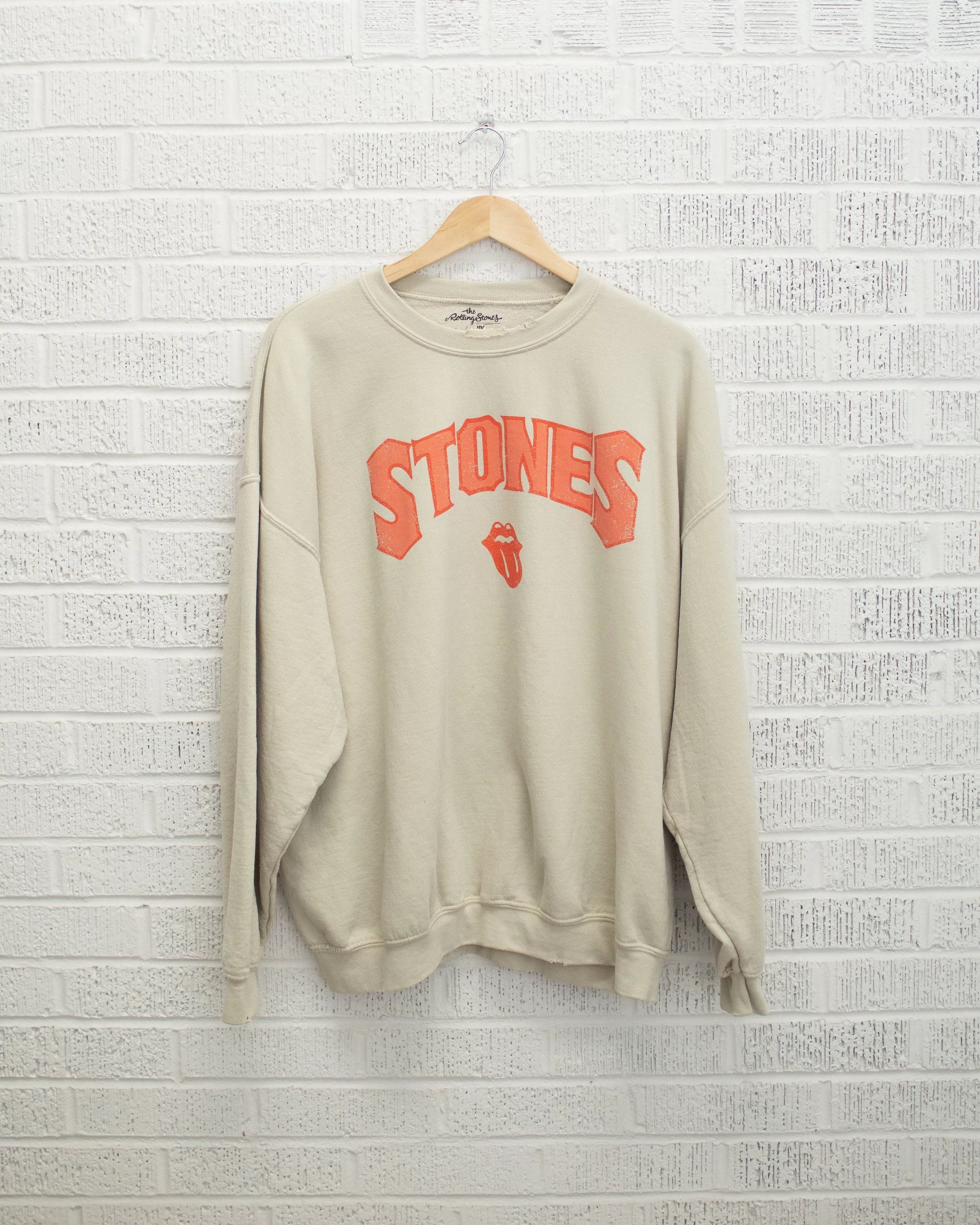 Rolling Stones Arch Sand Thrifted Sweatshirt