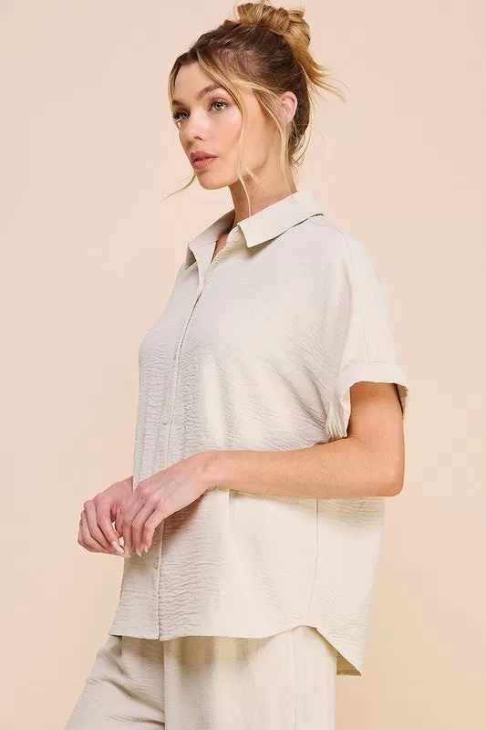 Sadie Short Sleeve Button Down