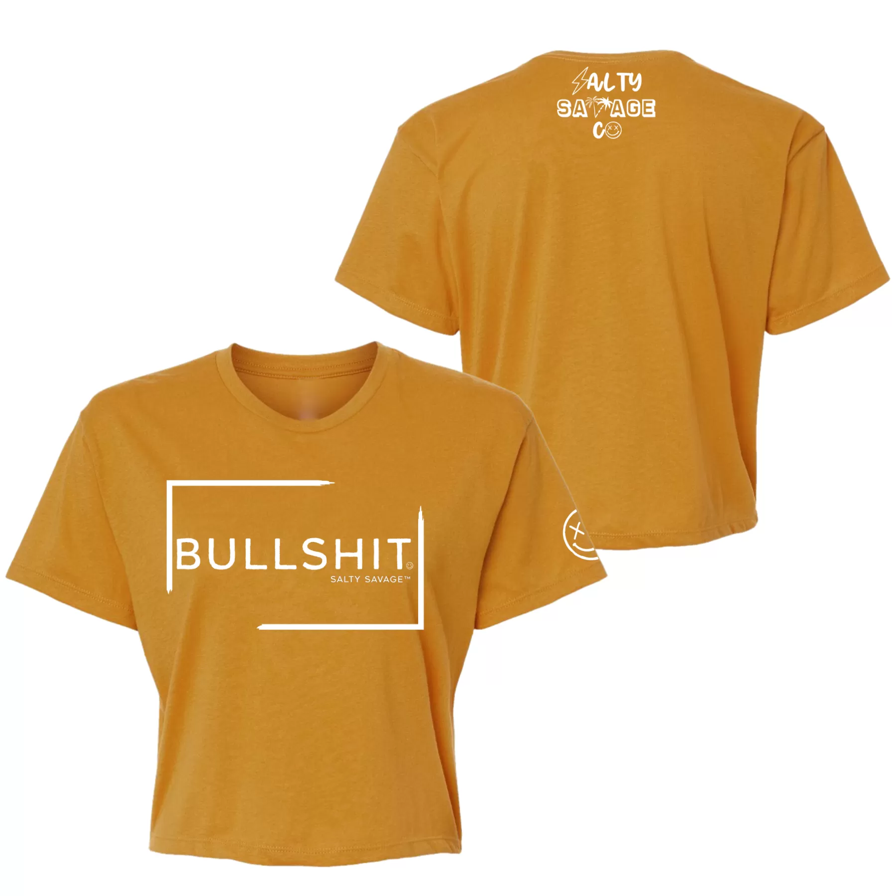 Salty Savage Ladies "Bullshit" Performance Crop Tee