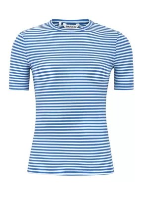 Soft Rebels Fenja Stripe SS Modal T-shirt SR124-304 Regatta