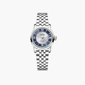 Space Star Automatic 28Mm Silver & Navy blue Dial