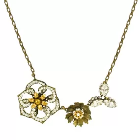 Sparkle Flower Statement Necklace by Eric et Lydie