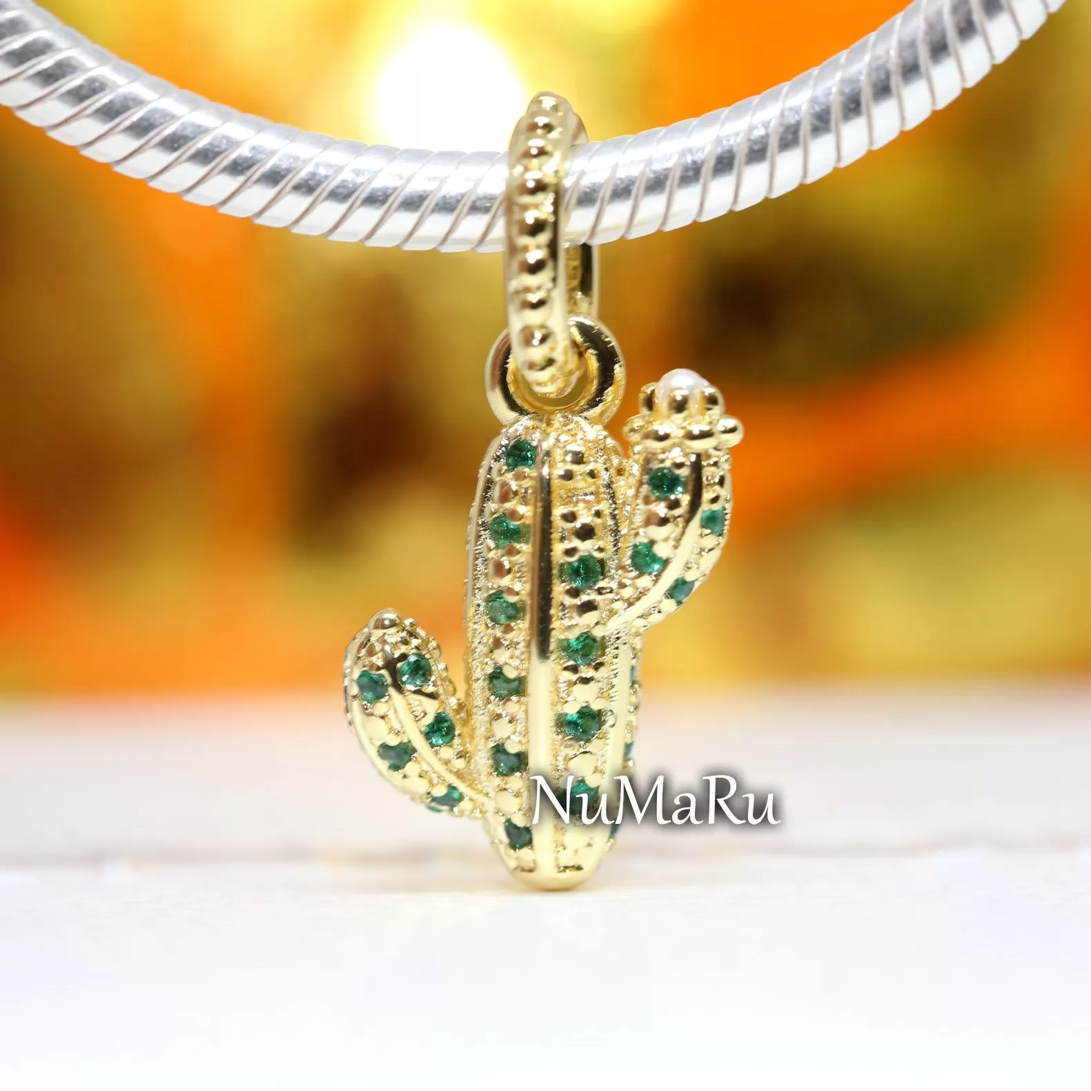 Sparkling Desert Cactus Pendant 361687C01