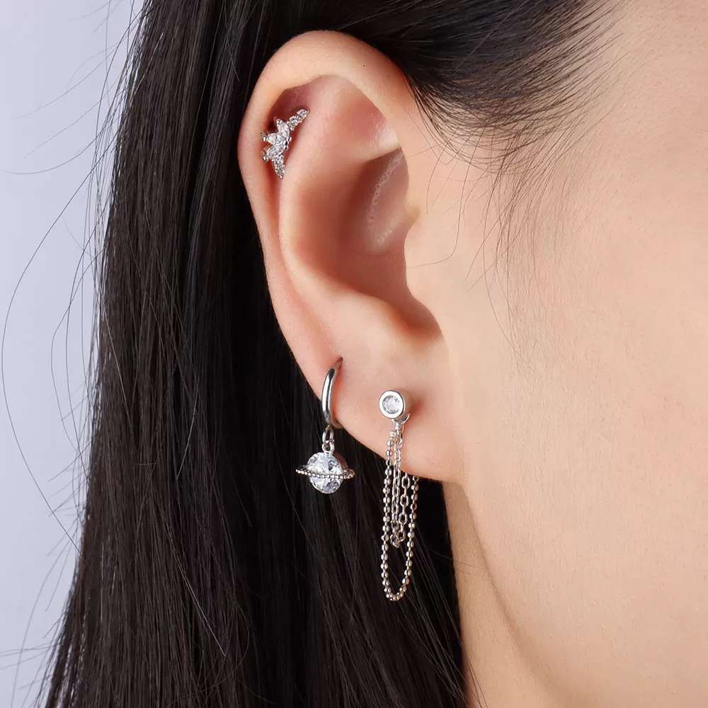 Sparkly Cool Chain Earrings