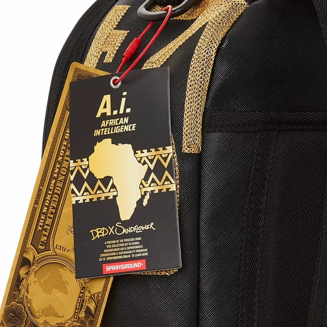 Sprayground Ai Tribal Gold Star DLXSV Backpack