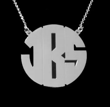 Sterling Silver Monogram Necklace-Michelle Money-Bachelor in Paradise